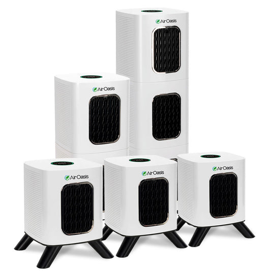 whole home air purifier bundle with 3 small, one medium and one large iAdatpAir