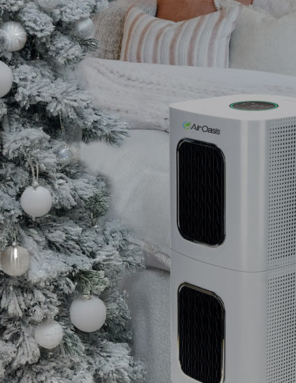 air purifier in a bedroom